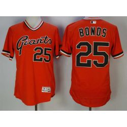 Cheap Barry Bonds Giants Jersey From China Orange Pullover Flex Base #25