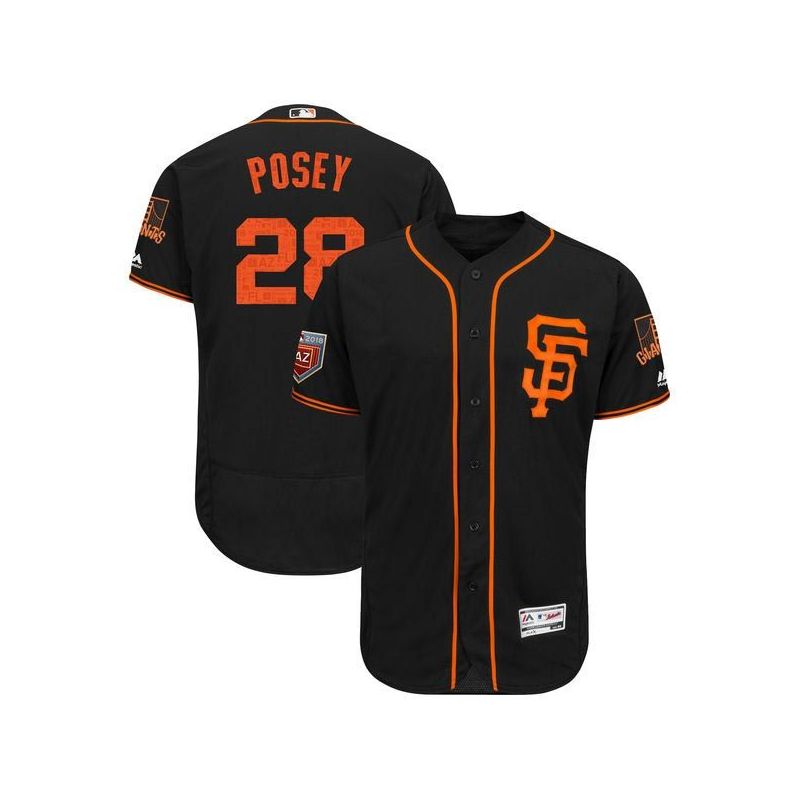 Cheap Buster Posey Giants Jersey From China Black Flex Base 2018 Spring Training #28