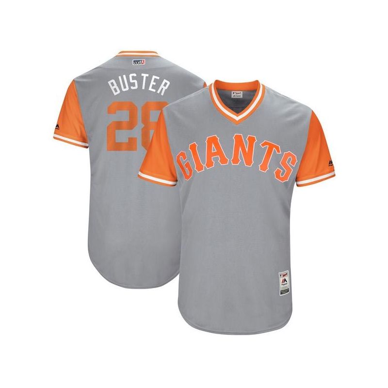 Cheap Buster Posey Nickname BUSTER Giants Jersey From China Little League Weekend #28