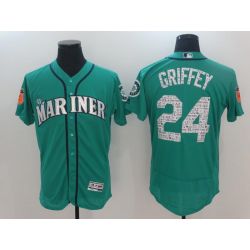 Cheap Ken Griffey Jr Mariners Jersey From China Green 2017 Spring Training #24