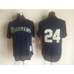 Cheap Ken Griffey Jr Mariners Jersey From China Navy throwback #24