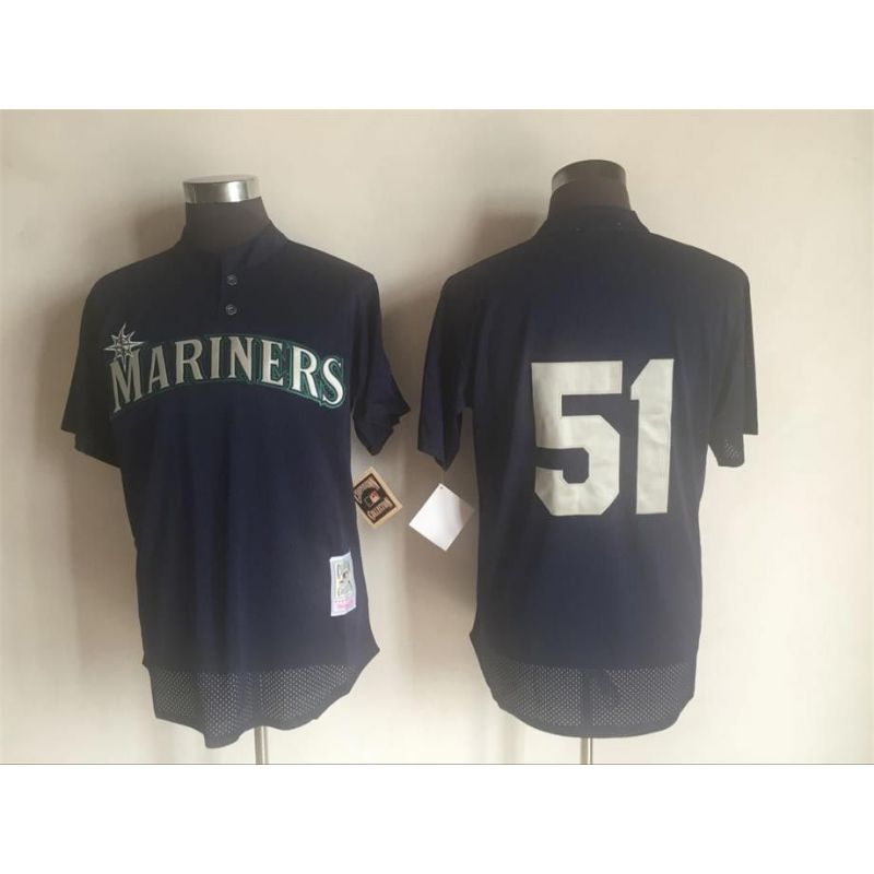 Cheap Randy Johnson Mariners Jersey From China Navy throwback #51