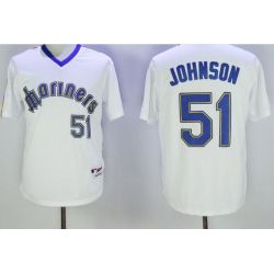 Cheap Randy Johnson Mariners Jersey From China White trun back the clock #51