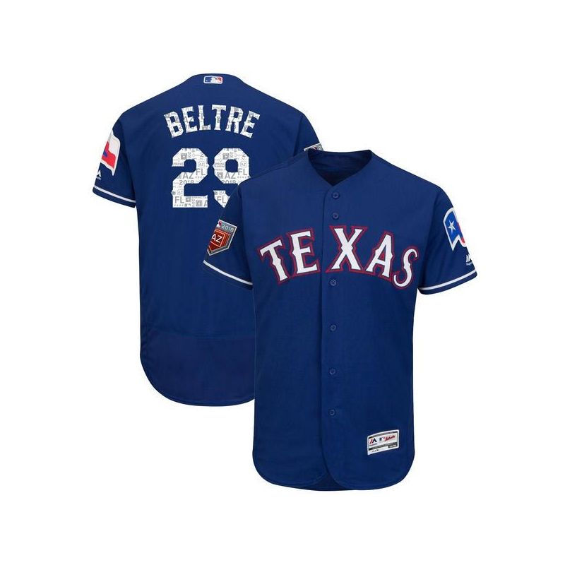 Cheap Adrian Beltre Rangers Jersey From China Blue Flex Base 2018 Spring Training #29 Cheap Adrian Beltre Rangers Jersey From China Blue Flex Base 2018 Spring Training #29