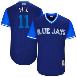 Cheap Kevin Pillar Nickname PILL Blue Jays Jersey From China Little League Weekend #11