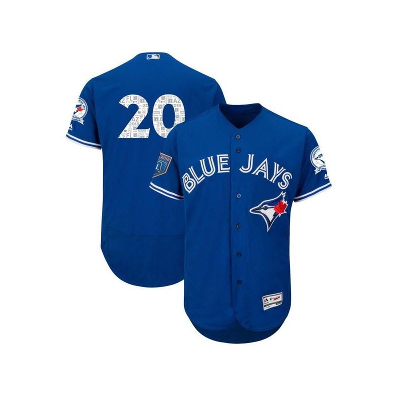 Cheap Josh Donaldson Blue Jays Jersey From China Blue Flex Base 2018 Spring Training #20