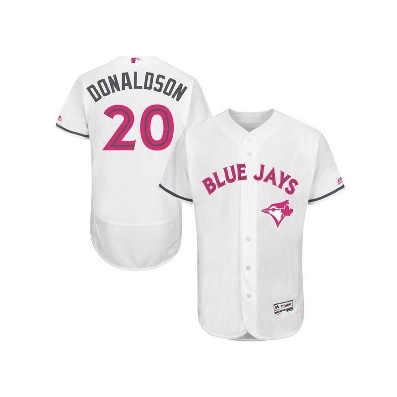 Cheap Josh Donaldson Blue Jays Jersey From China White Mothers Day #20