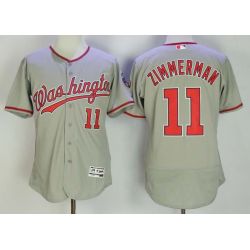 Cheap Ryan Zimmerman Nationals Jersey From China Grey Flex Base #11