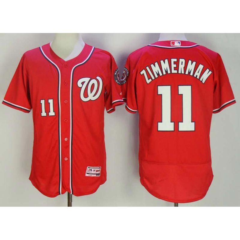 Cheap Ryan Zimmerman Nationals Jersey From China Red Flex Base #11