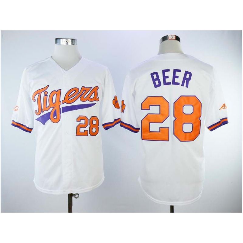 Cheap Seth Beer Clemson Tigers Jersey From China White #28 Cheap Seth Beer Clemson Tigers Jersey From China White #28
