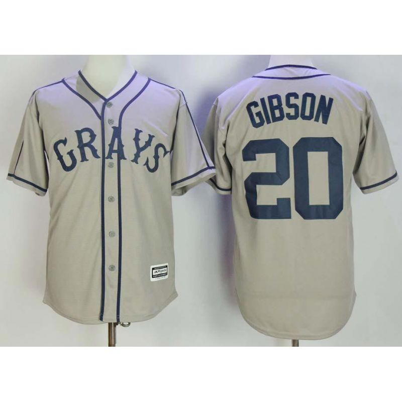 Cheap Josh Gibson Homestead Grays Jersey From China Gray #20 Cheap Josh Gibson Homestead Grays Jersey From China Gray #20