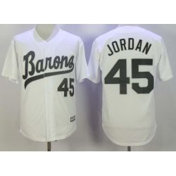 Cheap Michael Jordan Birmingham Barons Jersey From China White #45