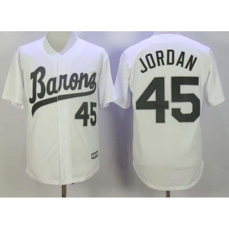 Cheap Michael Jordan Birmingham Barons Jersey From China White #45 Cheap Michael Jordan Birmingham Barons Jersey From China White #45