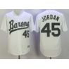 Cheap Michael Jordan Birmingham Barons Jersey From China White #45