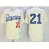 Cheap Roberto Clemente Cangrejeros de Santurce Jersey From China Cream #21