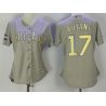 Cheap Kris Bryant Cubs Women Jersey From China Grey #17