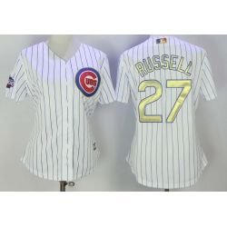 Cheap Addison Russell Cubs Women Jersey From China White #27