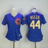 Cheap Anthony Rizzo Cubs Women Jersey From China Blue #44