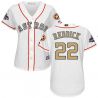 Cheap Josh Reddick Astros Women Jersey From China White Gold Program for World Series Champions #22