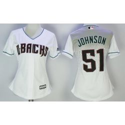 Cheap Randy Johnson Diamondbacks Women Jersey From China White 2017 new #51