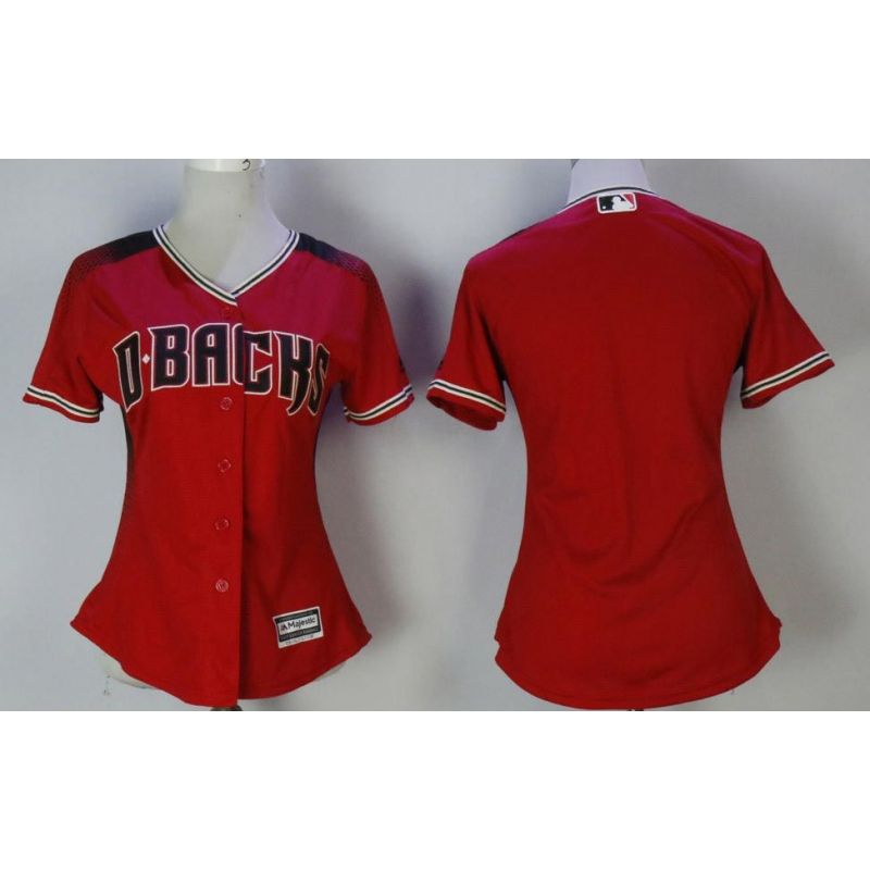 Cheap Women Arizona Diamondbacks Jersey From China Blank Red