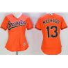 Cheap Manny Machado Orioles Women Jersey From China Orange #13