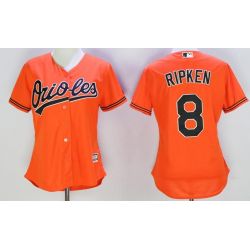 Cheap Cal Ripken Orioles Women Jersey From China Orange #8