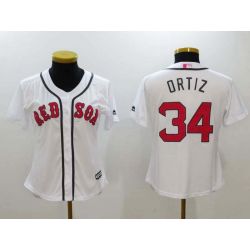 Cheap David Ortiz Red Women Jersey From China Sox White Mothers Day #34