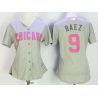 Cheap Javier Baez Cubs Women Jersey From China Gray Mothers Day #9