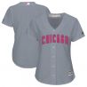 Cheap Women Chicago Cubs Jersey From China Blank Gray Mothers Day