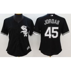 Cheap Michael Jordan White Women Jersey From China Sox Black #45