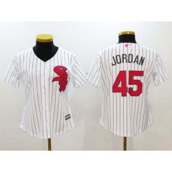 Cheap Michael Jordan White Women Jersey From China Sox White Mothers Day #45