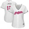 Cheap Francisco Lindor Indians Women Jersey From China White Mothers Day #12