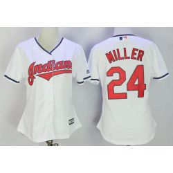 Cheap Andrew Miller Indians Women Jersey From China White #24