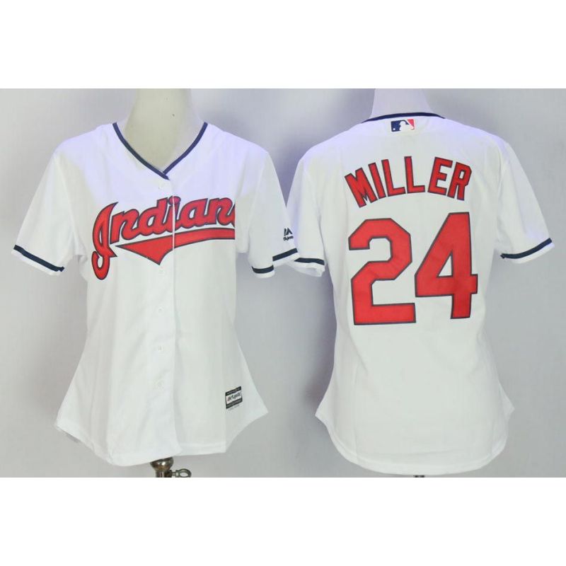 Cheap Andrew Miller Indians Women Jersey From China White #24