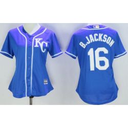 Cheap Bo Jackson Royals Women Jersey From China Royal Blue #16