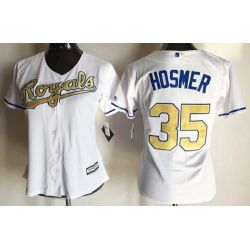 Cheap Eric Hosmer Royals Women Jersey From China White 2016 champion #35