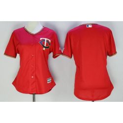 Cheap Women Minnesota Twins Jersey From China Blank Red