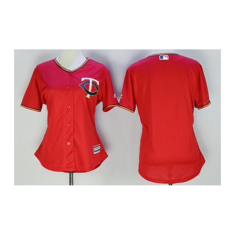 Cheap Women Minnesota Twins Jersey From China Blank Red