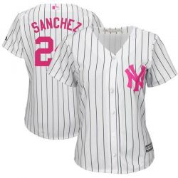 Cheap Gary Sanchez Yankees Women Jersey From China White Mothers Day #24