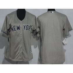 Cheap Women Yankees Jersey From China Blank Grey