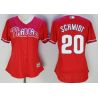 Cheap Mike Schmidt Phillies Women Jersey From China Red #20