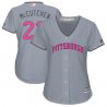 Cheap Andrew McCutchen Pirates Women Jersey From China Gray Mothers Day #22