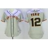 Cheap Joe Panik Giants Women Jersey From China Grey #12