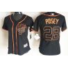 Cheap Buster Posey Giants Women Jersey From China Black SF #28