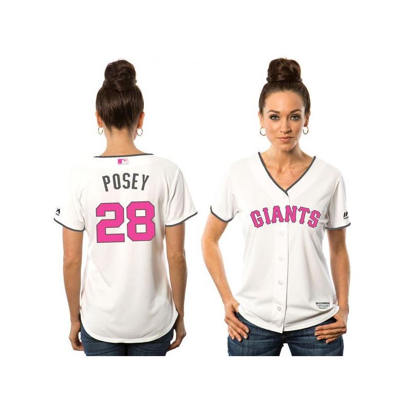 Cheap Buster Posey Giants Women Jersey From China White Mothers Day #28