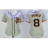 Cheap Hunter Pence Giants Women Jersey From China Gray SF #8