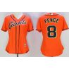 Cheap Hunter Pence Giants Women Jersey From China Orange #8