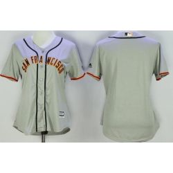 Cheap Women Giants Jersey From China Blank Grey