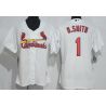 Cheap Ozzie Smith Cardinals Women Jersey From China White #1